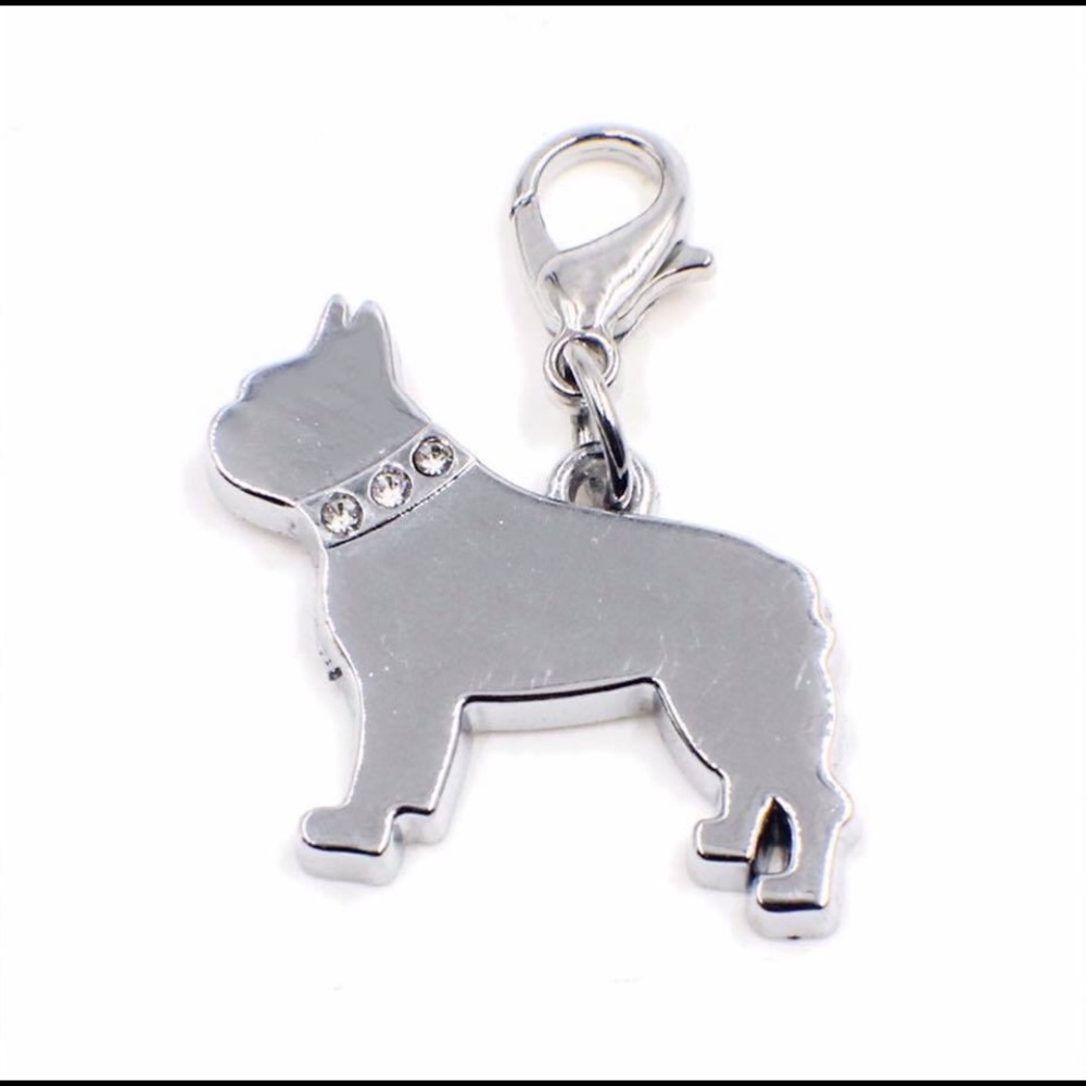3 French Bulldog / Boston Terrier Zipper Pull Charms
